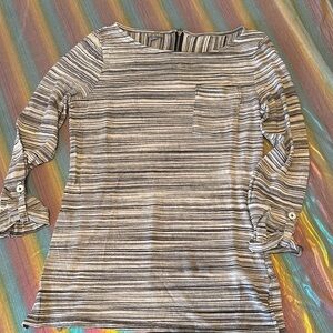 Striped Gray Women's Top